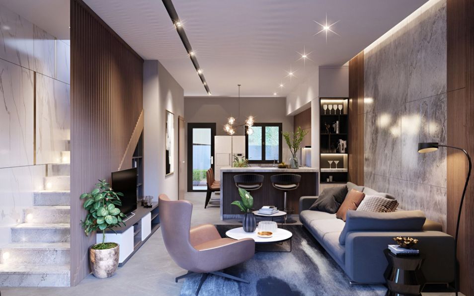 Cho thuê shophouse khu đô thị Đại Kim Định Công hướng Đông Nam, diện tích 118m2, thiết kế hiện đại